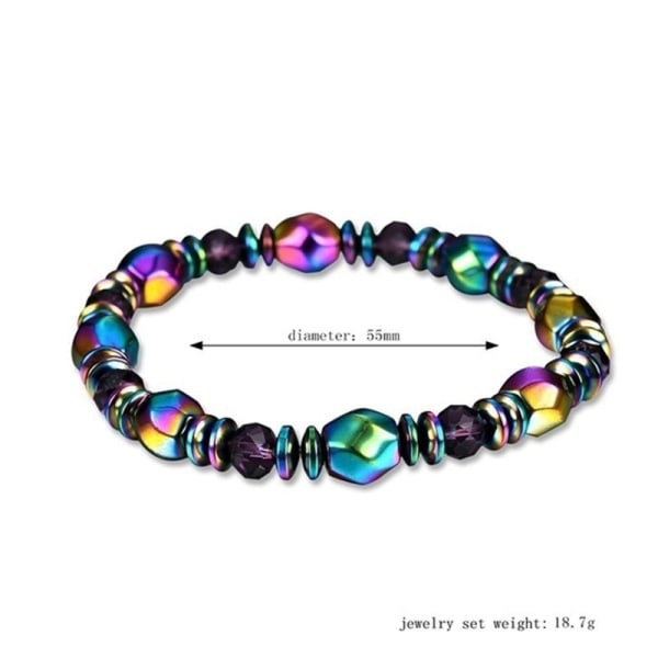 Multicolor magnet pärlor armband för kvinnor handvävda armband smycken gåva default