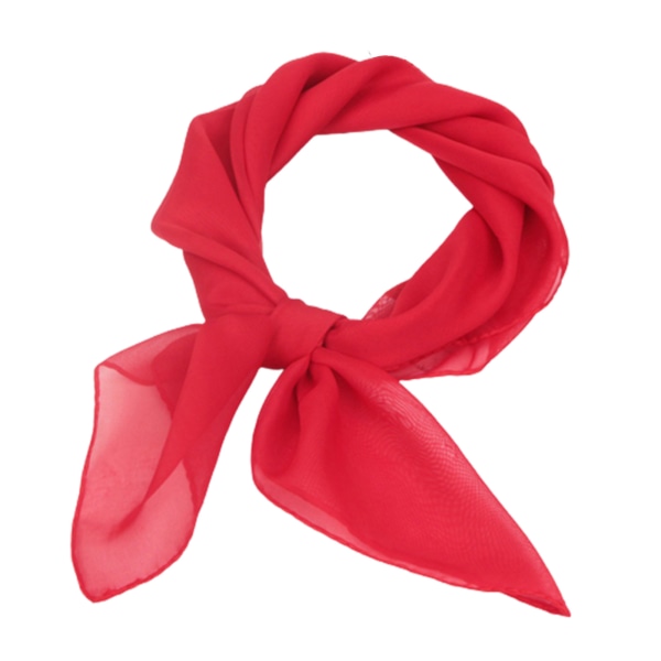 Sidenscarves Näsduk Silk Feeling Scarf Mellanstor tunn och mjuk present till tjejer eller damer 65*65cm red