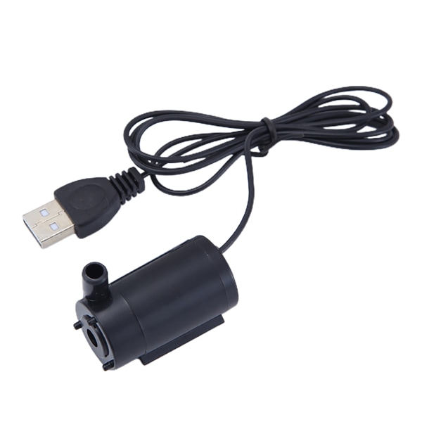 USB Lågspänning liten vattenpump Multipurpose Micro Mini dränkbar pump black