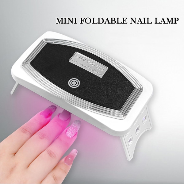 Mini vikbar nagelförstärkningslampa Nail Art DIY Bake LIGHT Manicure Tool default