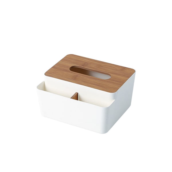 Plast Tissue Dispenser Lådor Lätt Bärbar Mångsidig Box för Automotive Bars Office white