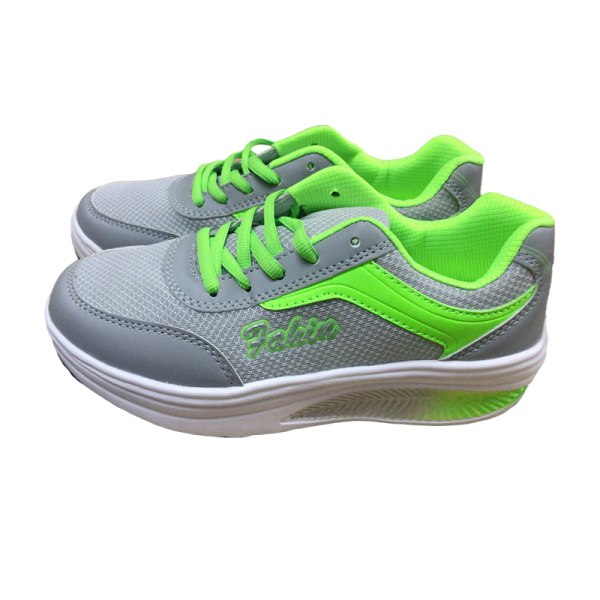 Dam Casual Sneakers Lättviktsventilerande Casual Walking Sportskor för utomhusresor Nytt gray pinkmesh 36