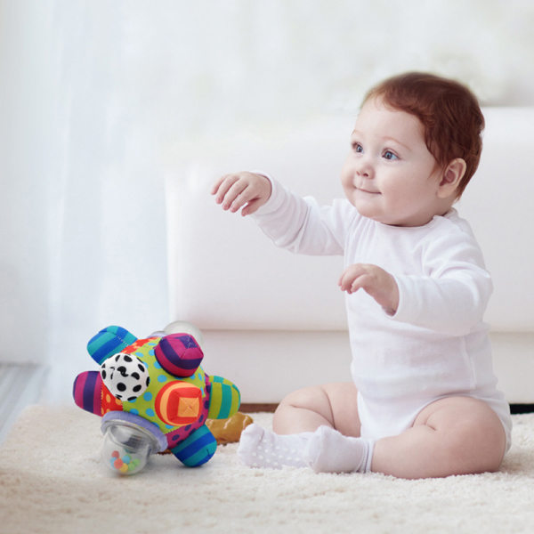 Baby Leksaker Roliga Little Loud Bell Rattle Toys Baby Ball Ratles Toy Develop Baby oval ringer