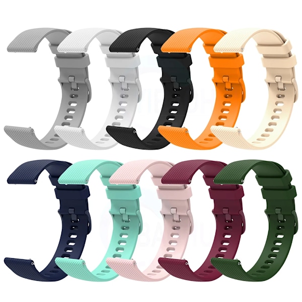 NYTT Klockarmband För Garmin Vivoactive 3 Venu 2 SQ Vivoactive 4 4S Forerunner 645 245m Silikonarmband Klockarmbands Tillbehör Wine red Garmin Venu 2S