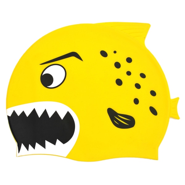 Cap Tecknad fiskformad vattentät cap för barn yellow bigmouth shark