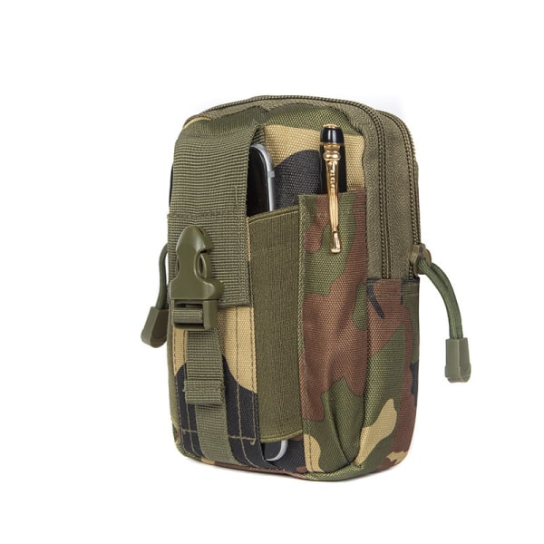 Oxford Cloth Midjeväska Ficka Utomhus Multi-fickor Quick Draw Spänne Lår Packs Pouch army green