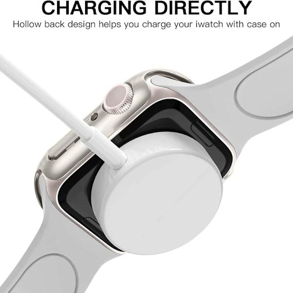 Skal för Apple Watch 45mm 41mm 40mm 44mm 42mm 46mm Skyddande Hölje Matt Hård PC Stötfångarram Utan Glas iWatch 10 SE 9 8 7 6 5 4 Official Green Series 7 8 9 41MM