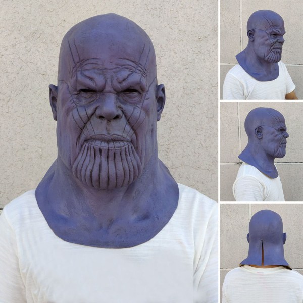 Thanos Mask Avengers War Helmet Cosplay Thanos Masks Halloween Party Collection rekvisita default