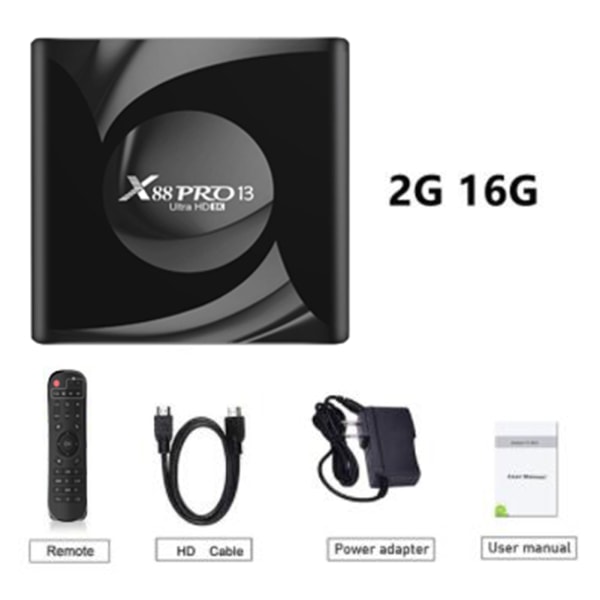 Androids 13 Low Latency Smarts TV Box High-Definition Medias Player för hemmets sovrum 4g 32g us plug