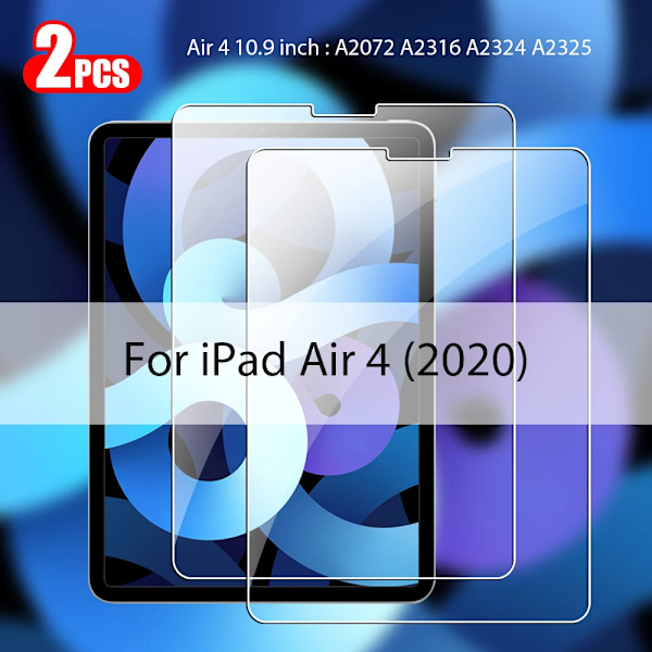 2 st Härdat Glas Skärmskydd För Ipad Pro 13 12.9 M4 Air 11 M3 M2 5 4 Mini 6 7 9 9:e 10 10:e Generationen A16 Tillbehör Air 4 2020