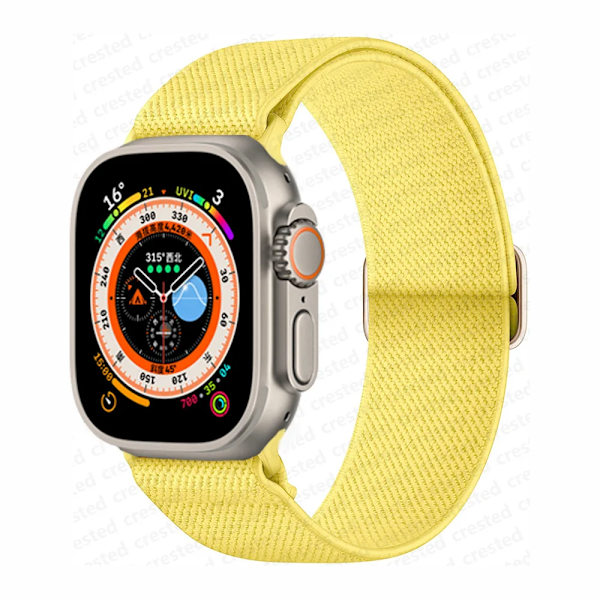 Scrunchie Armband för Apple Watch Band 45mm 44mm 40mm 41mm 42mm 46mm 49mm Elastiskt Nylonarmband iWatch serie 10 9 8 7 se Ultra 2 ginger 42mm 44mm 45mm 49mm