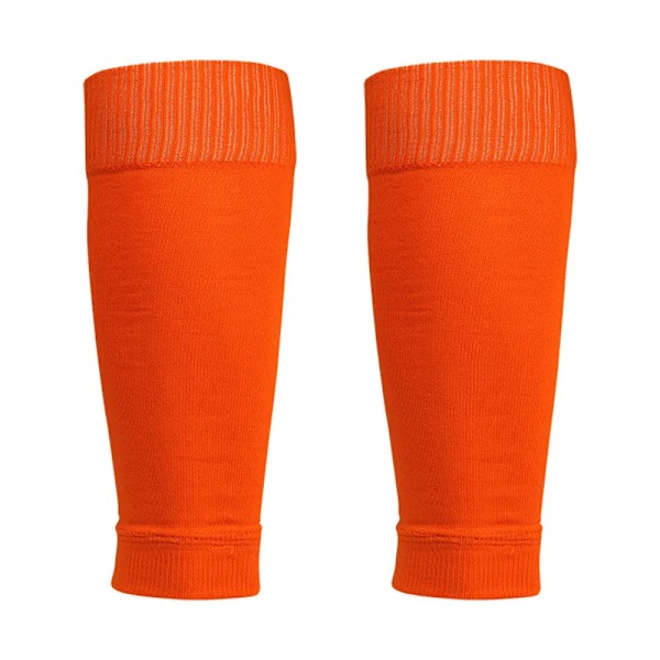 1 Par Sportskydd Benskydd Ärmar Fotboll Benskydd Hållare Vriststrumpor Nylon Fitness Benskydd Ärmar för Barn Pojkar Män orange