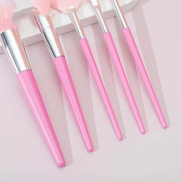 Case Brush Princess Series 7 Makeupborste Professionella sminkverktyg pink