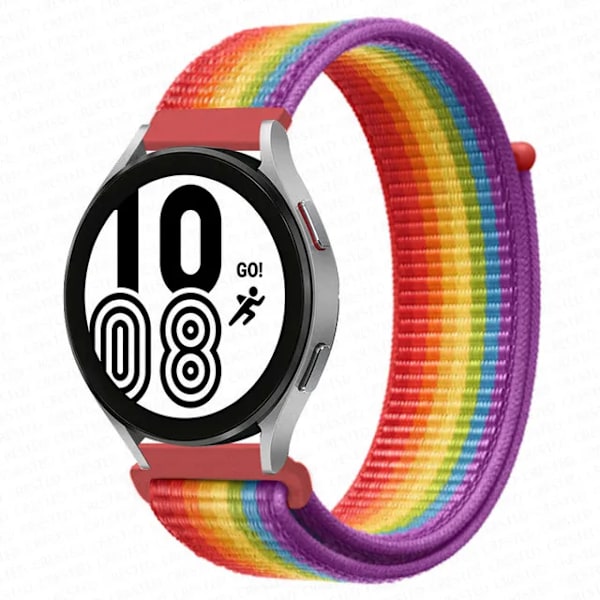 Nylon Loop Band för Samsung Galaxy Watch 6 4 7 classic/5 Pro/active 2/Gear S3 20mm/22mm Armband Huawei watch GT 2e 3 pro rem Pride Edition 39 22mm
