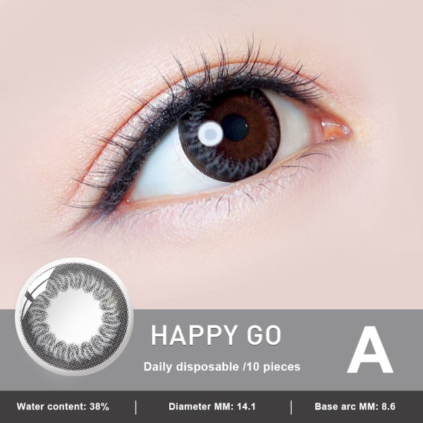 10st färgade kontaktlinser Kosmetiska kontaktlinser Fashionabla ögonfärgskontakter a