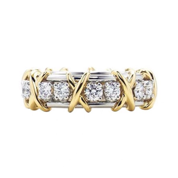 S925 Ringar för kvinnor Stapelbart mode Ovanligt pek-mellanfingerringar Dam Stilfulla smycken Present number 8