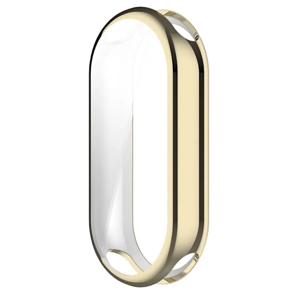 Fullständigt Skal För Xiaomi Mi Band 9 8 Skärmskydd Mi Band9 8 NFC Skärmskydd Skyddsfodral Klockfodral För Mi band8 9 Planting Light Gold Xiaomi Mi Band 8