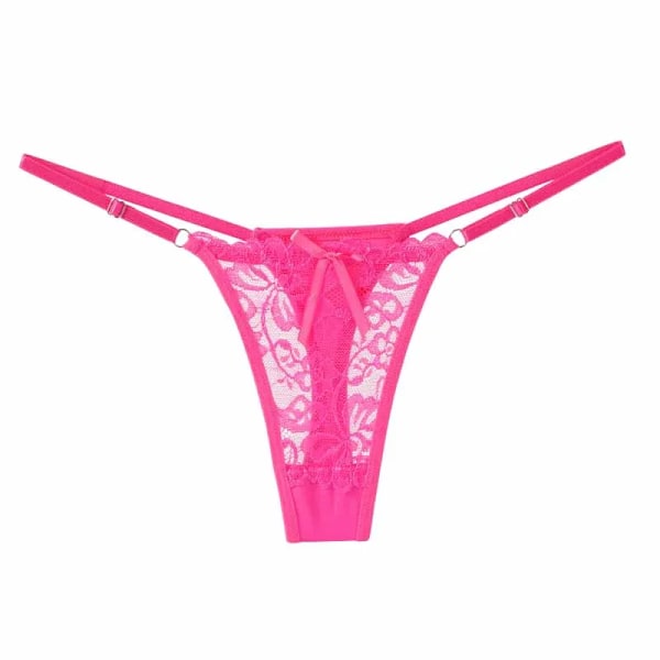 ALLTOOALL Sexiga spetsunderkläder för kvinnor, låg midja, justerbara stringtrosor, transparent G-string, kvinnliga, andningsbara underbyxor, underkläder ROSE 40-70KG