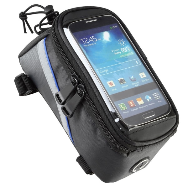 Premium mobiltelefonfickor för cykel pekskärm telefonväska med reflekterande black blue 5.5 inch