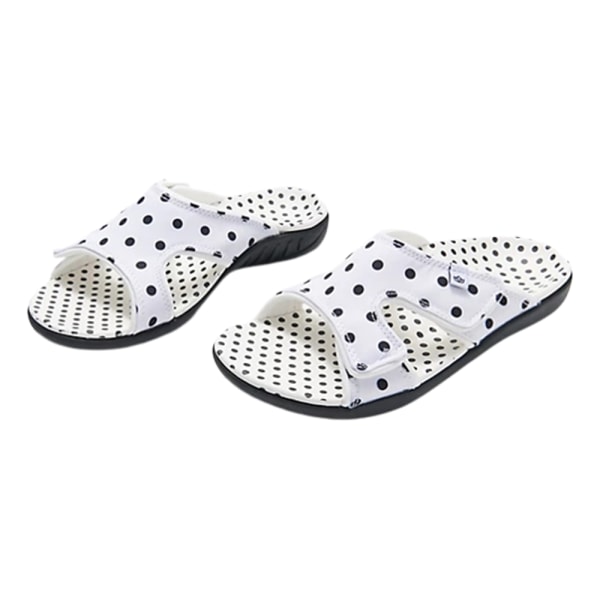 Kvinnors sommarsandaler med krok och ögla på övre öppna tår Slip-on skor dark blue 41