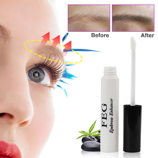 100 % naturlig FEG Ögonbrynsförstärkare Ögonbryn Tillväxt Längd Tjocklek Makeup Essence default