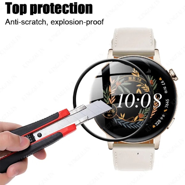 Skärmskydd för Huawei Watch GT 3 2e GT3 GT 2 pro 42mm 46mm Smartklocka Skyddsfilm för Huawei GT3 Pro GT4 Mjukt Glas 1PC For GT3 Pro 46mm