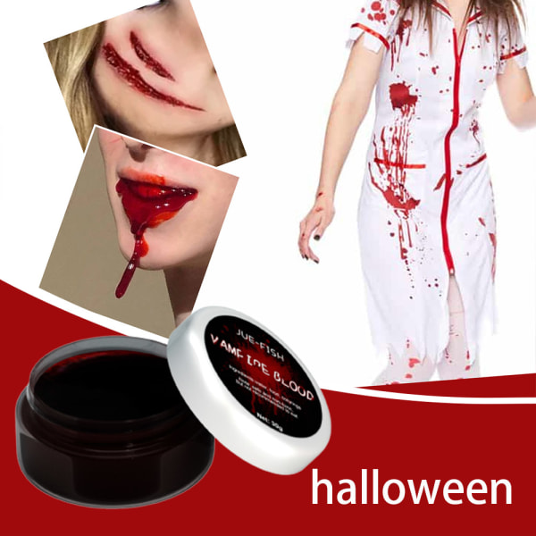 Simulering Blood Halloween rekvisita Cosplay Fancy Dress Party Makeup Supplies a