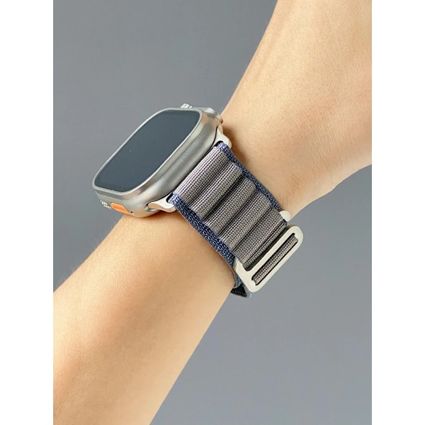 Alpine Loop Armband för Apple Watch Ultra 2 Band 49mm 46mm 45mm 44mm 42mm 41mm 40mm Correa Armband iWatch Serie 10 SE 9 8 7 6 5 Red 38 40 41 42(S10) mm