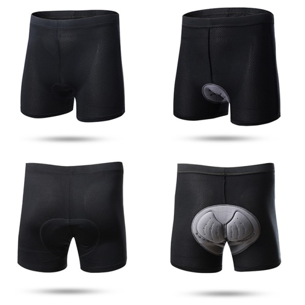 Cykelshorts för män/damer 3D vadderade cykelunderkläder Cykelliner Landvägscykling black woman 2xl