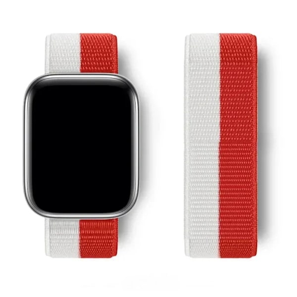 Nylon Loop Armband för Apple Watch Armband 44mm 40mm 45mm Ultra2 49mm 41mm Sportarmband iwatch Tillbehör Serie 9 8 se 7 6 5 4 3 85 Canada 38mm-40mm-41mm
