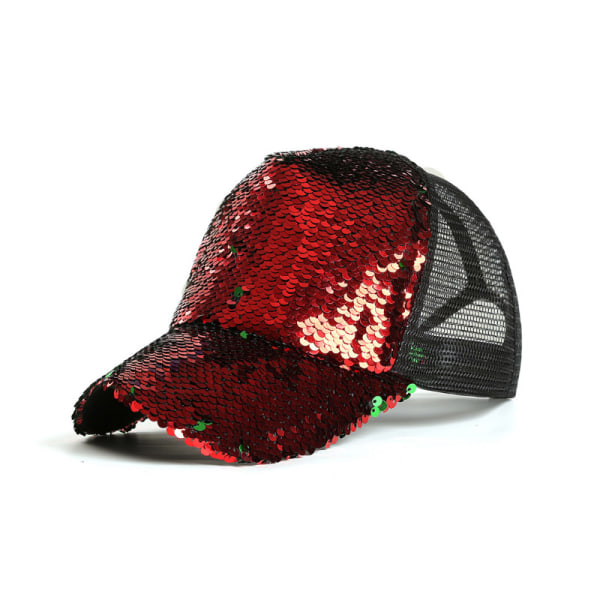 Solhatt för damer med mesh, justerbar ventilerande cap för sommaren black