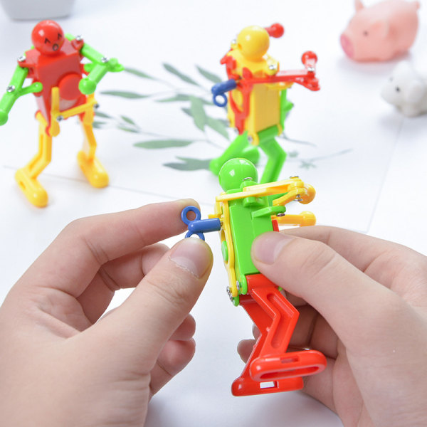 Wind-Up Clockwork Toy Dans Söt Robot För Baby Girls Pojkar Pedagogiska leksaker random