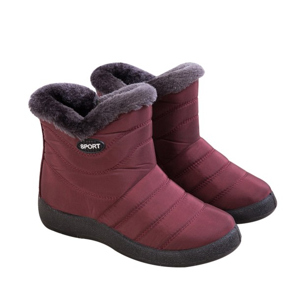 Dam Plus Size Snow Sneakers Stövlar Skor Utomhus Anti-Slip Vattentäta Booties Winter a 36