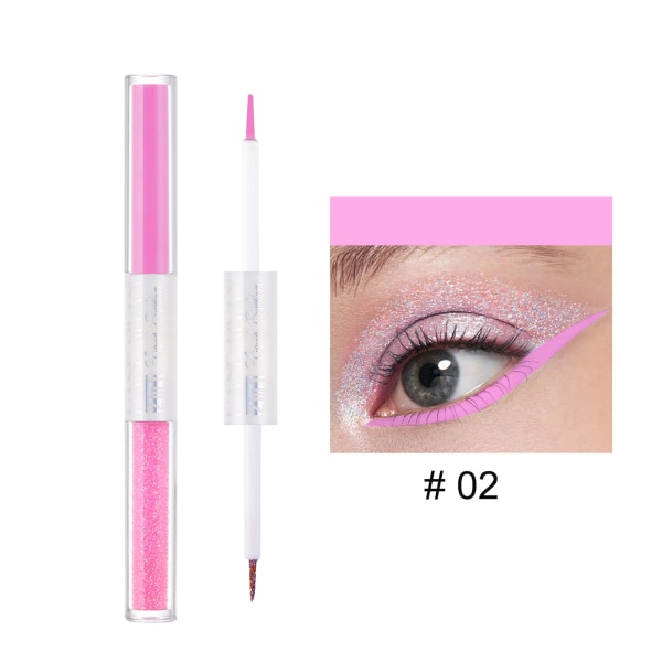 Färgglad flytande eyeliner Penna Snabbtorkande Anti-Smuts Eyeliner Pen Precision Filt Eyeliner Cosplay 4