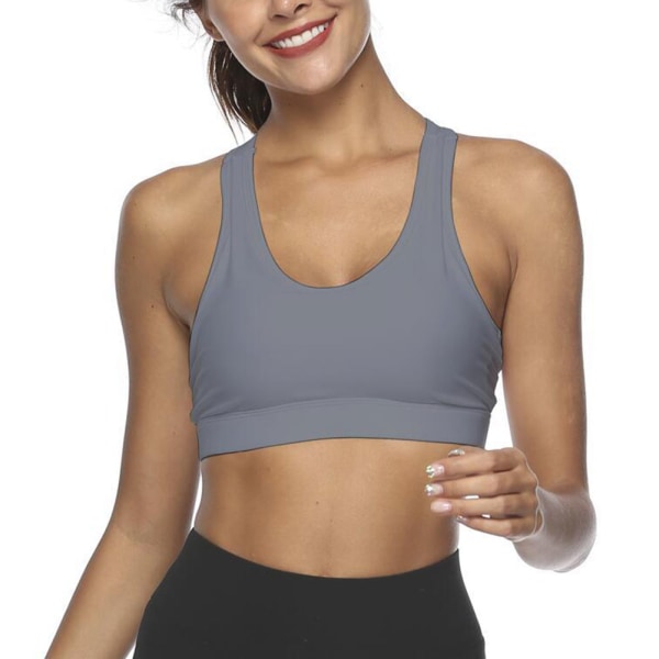 Dam Sport Yoga Löpar BH Crop Top Väst Stretch Vadderade BH:ar Shaper Ny e xs