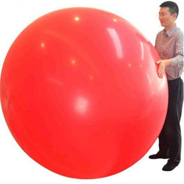 72 tums LateX jätte ballong rund stor ballong för roliga spel balloon pump