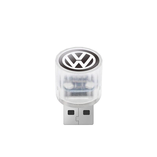 Bil USB LED-lampa med logotyp Enkel installation Bildörrlampa Idealisk för inredning av bilar public