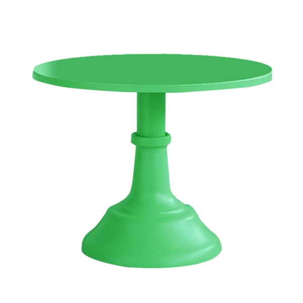 Cake Display Stand Dessert Cupcake Serveringstallrik rund 10 tum för bröllopsfest Nytt green