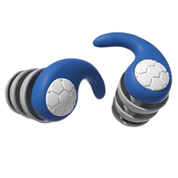 Snorkling Vattentäta öronproppar Återanvändbara Tvättbara mjuka silikon hörlurar för resor Studera Sömn blue