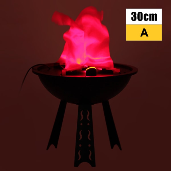 Halloween elektronisk brazier lampa hängande ljus 3D flimrande falsk eld simulering a 30cm