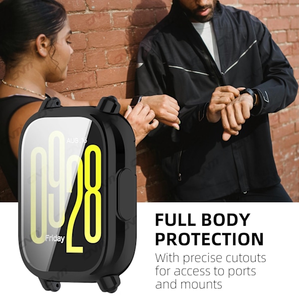 Skal för Xiaomi Redmi Watch 5 Active/Lite Skärmskydd Fodral Mjuk TPU Allround Skyddande Stötfångare Skal Tillbehör Pink Redmi Watch 5 Active