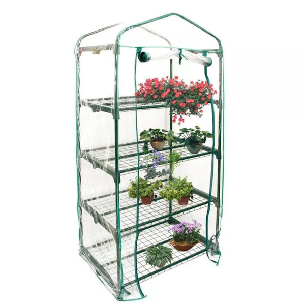 PVC Trädgård Växthus Cover Fröplantor Anti-Ultraviolett Flower Room Korrosion 69x49x164cm