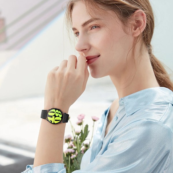 Nylon Loop Band för Samsung Galaxy Watch 6 4 7 classic/5 Pro/active 2/Gear S3 20mm/22mm Armband Huawei watch GT 2e 3 pro rem smokey mauve 38 22mm