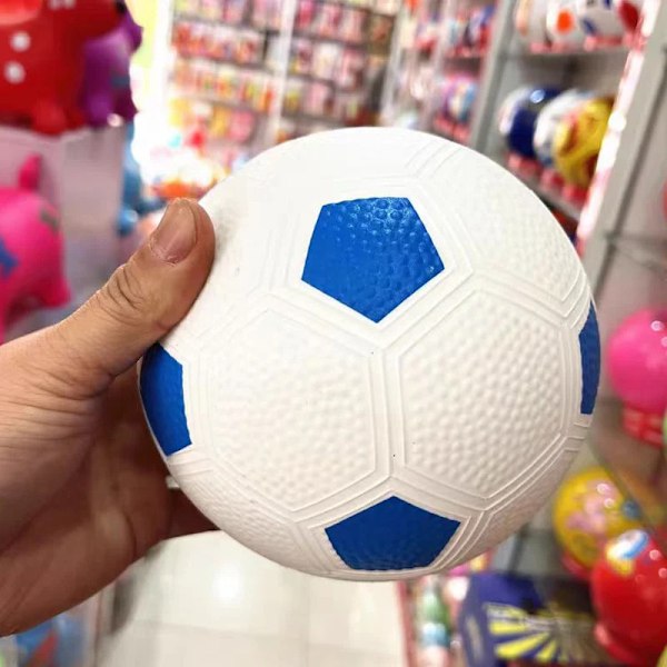Gummibasketboll och fotboll för småbarn, lekplats, utomhus, förskola, skola, sensorisk integration, leksaker, Kinderspeelgoed Soccer Black White