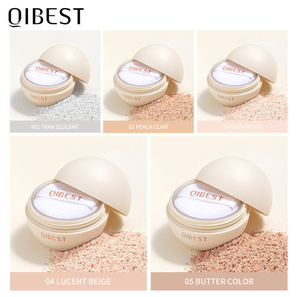 Kraftfullt Döljande Löst Puder Lättviktig Glansfri Formula Puder för Kvinnor Flickor Daglig Makeup 2