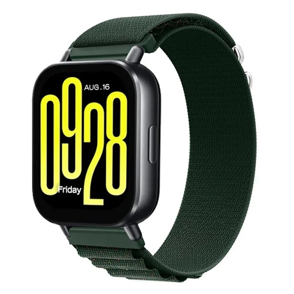 22mm 20mm Alpine Loop Armband för Redmi Watch 5 Lite Nylon Sport Andningsbart Armband Klockarmband Redmi Watch 5 Active Tillbehör Army-green shiny for width 20mm