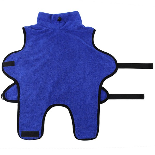 Hundbadrock Handduk Mjuk Superabsorberande badrock Torkande Fuktpyjamas För Hund Nyhet blue xl