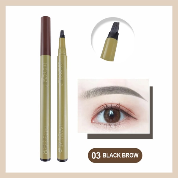 Långvarig ögonbrynspenna Slät struktur Ögonbrynssminkpenna för kvinnor Daglig makeupanvändning 2