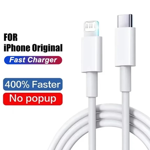 20W PD Typ C Snabbladdningskablar För iPhone 14 13 12 11 Pro Max /ipad/ipod Datalina 2M 1M Snabbladdning USB C Kabel Tillbehör USB-A to L Cable 2m