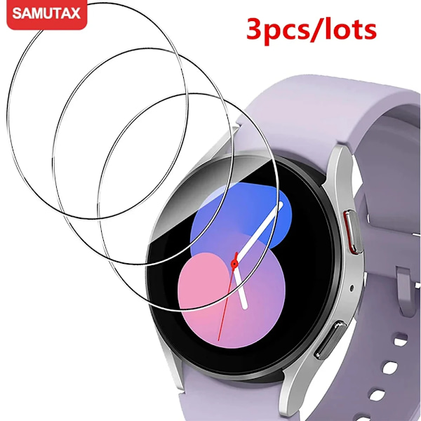 Skärmskydd för Samsung Galaxy Watch 6 5 4 40MM 44mm Classic 43 47mm 42MM 46MM Härdat Glas Klara Skyddsfilmer Galaxy Watch4 40MM 3PCS